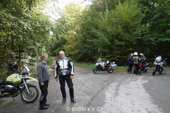 Biker bei einer Pause