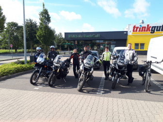 Treffen vor der Abfahrt