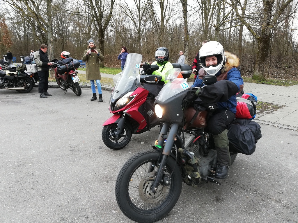 Zwei Biker aus Barcelona Zwei Biker aus Barcelona